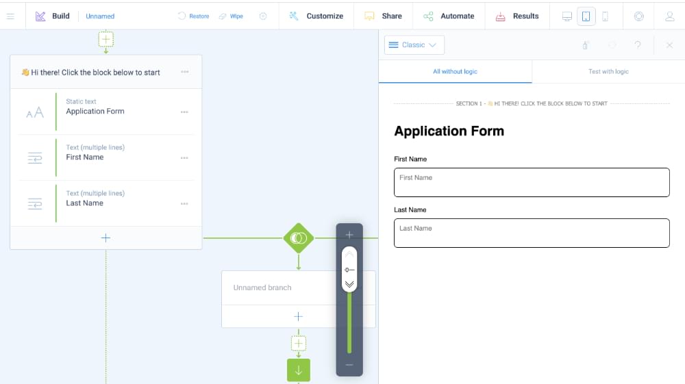 simple form